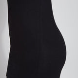 color=Black, side waist detail, stretchy spandex cotton, body-slimming tank top, great lysséntial for layering