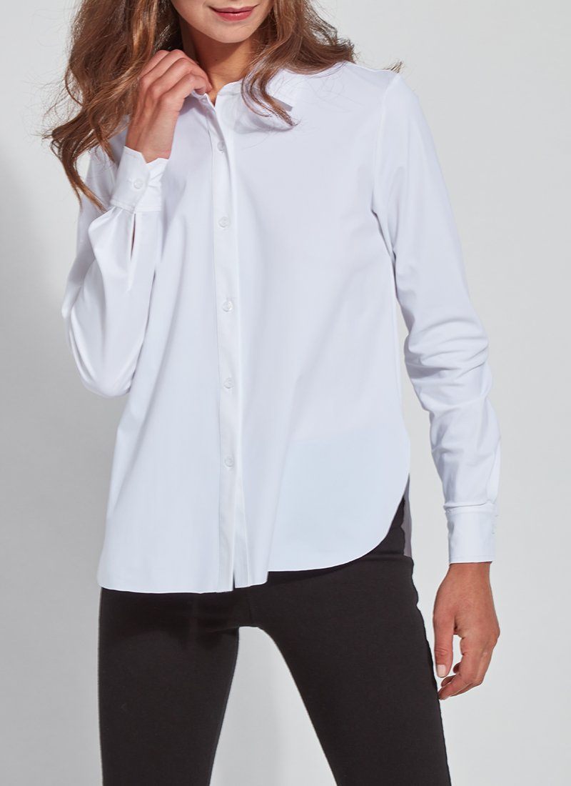 Connie Slim Button Down | Lyssé New York: Fabric. Fit. Fashion. – LYSSÉ