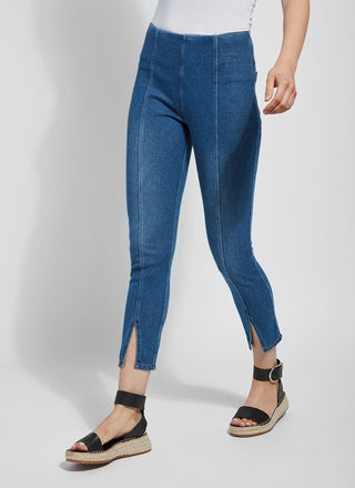 Lysse Denim Legging, Mid Wash - Statement Boutique