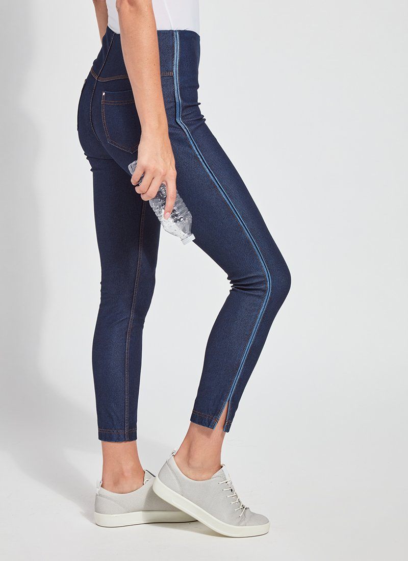 L and L Stuff - Yelete Ladies' Distressed Denim Jean Leggings