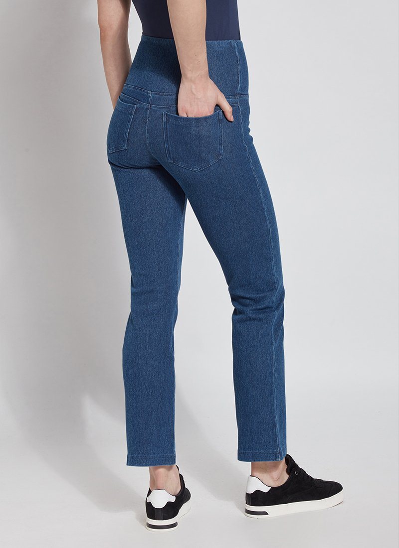 Denim Straight Leg Jean Legging  Lyssé New York: Fabric. Fit