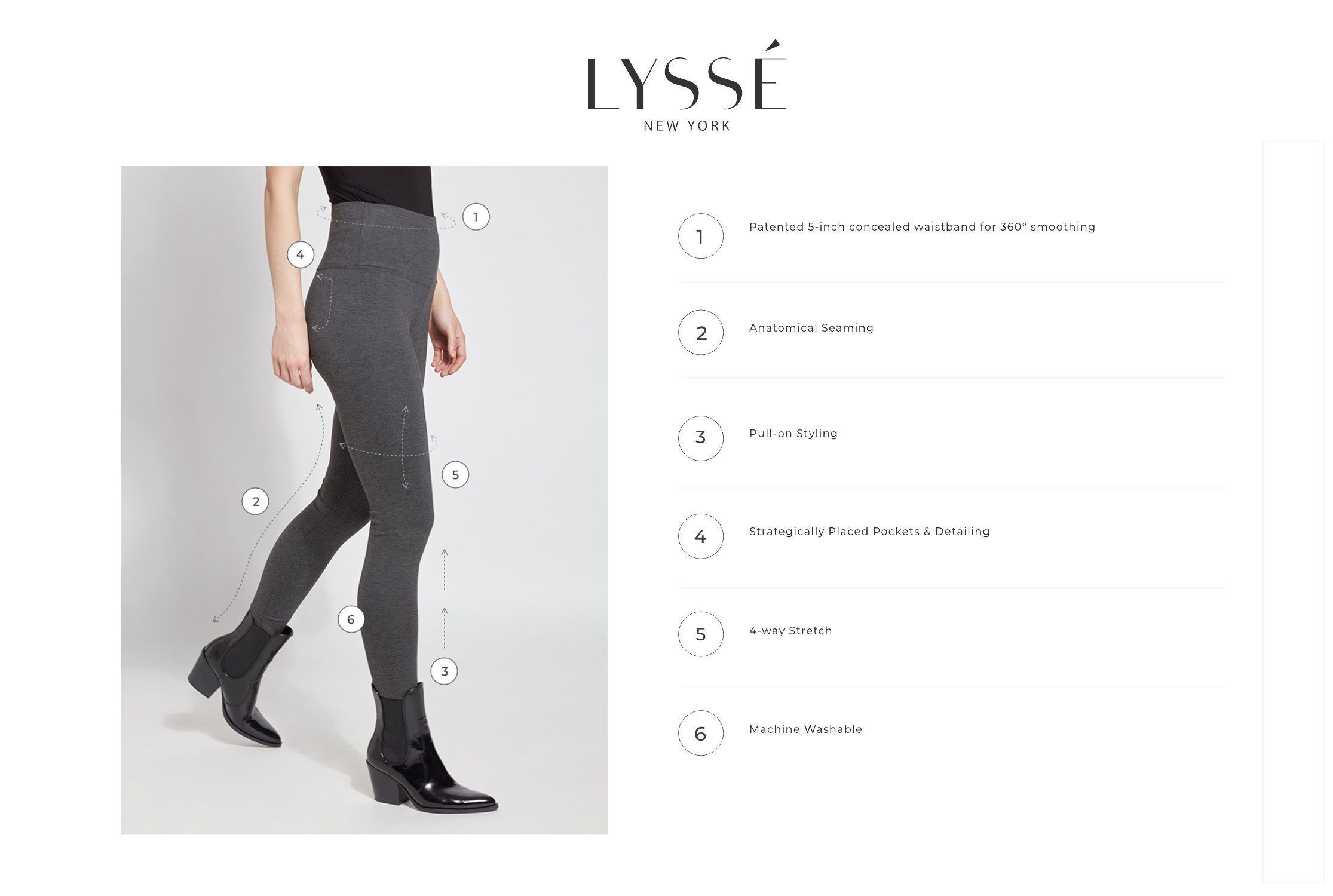 Fennel Ankle Slit Legging  Lyssé New York: Fabric. Fit. Fashion